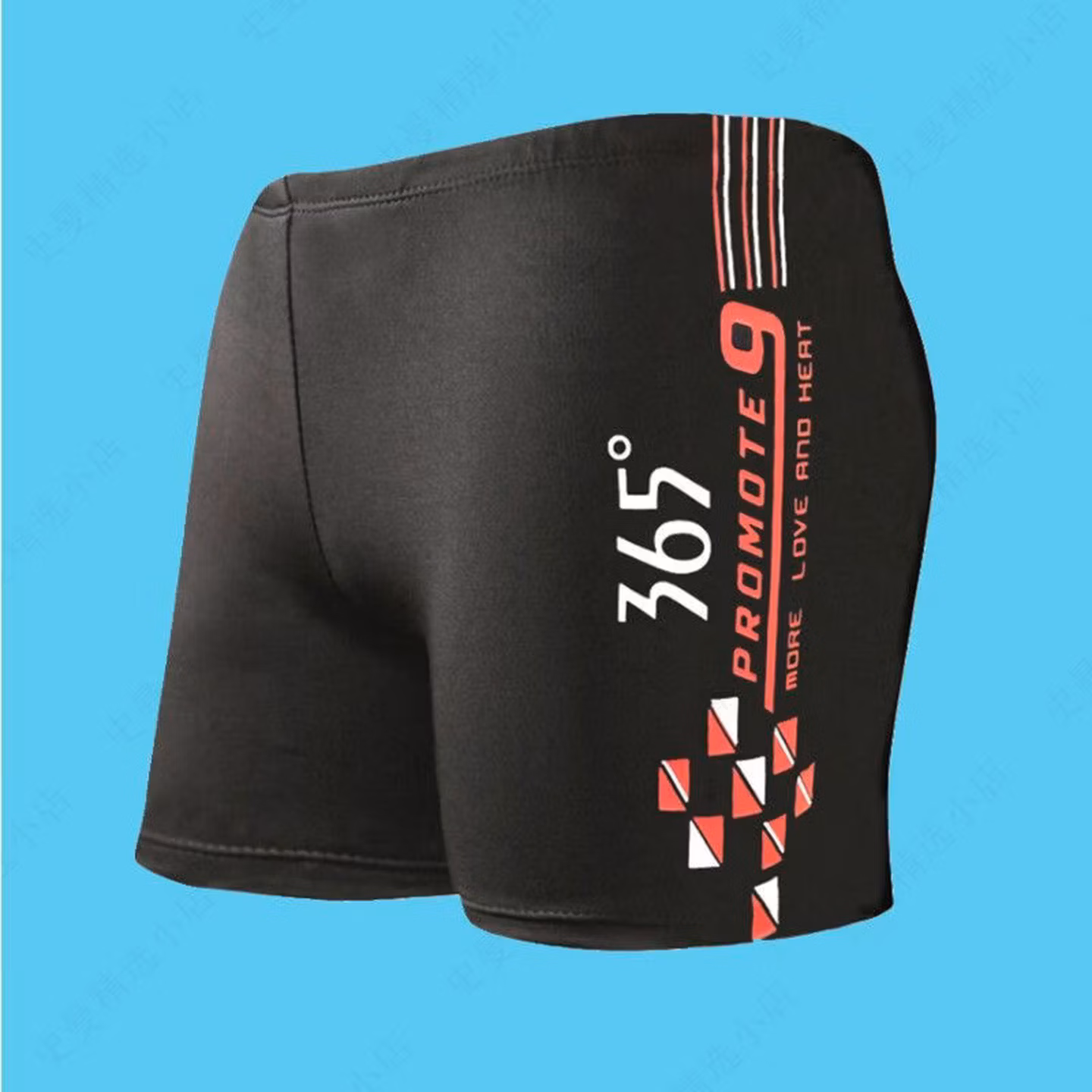 Maillot de bain homme, ensemble de natation à séchage rapide, quatre pièces, lunettes de natation à verres plats, taille L (recommandé pour un poids de 90 à 57,5 kg)._voghion.com