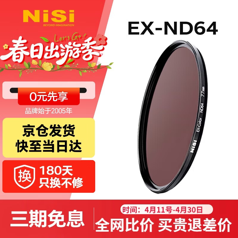 ��˾��NiSi��nd�˾� ���⾵ND64(1.8) 6�� 62mm�˾��л��ܶȾ�nd���˾�΢����������˹⾵ �����ڼ����῵���� 106.4Ԫ
