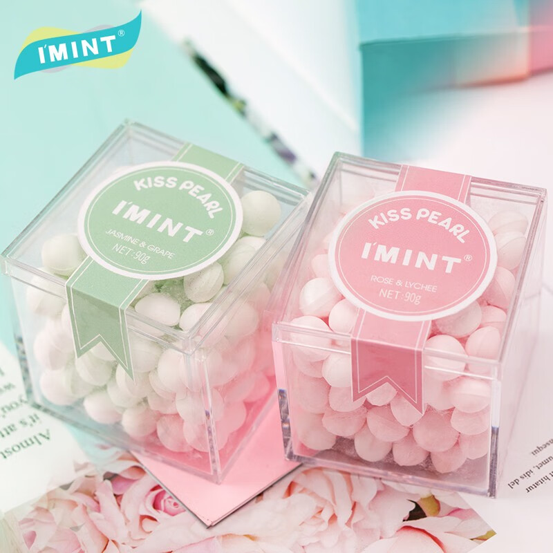 【商超同款】益美滋 IMINT 清新口气香体糖 90g*5盒