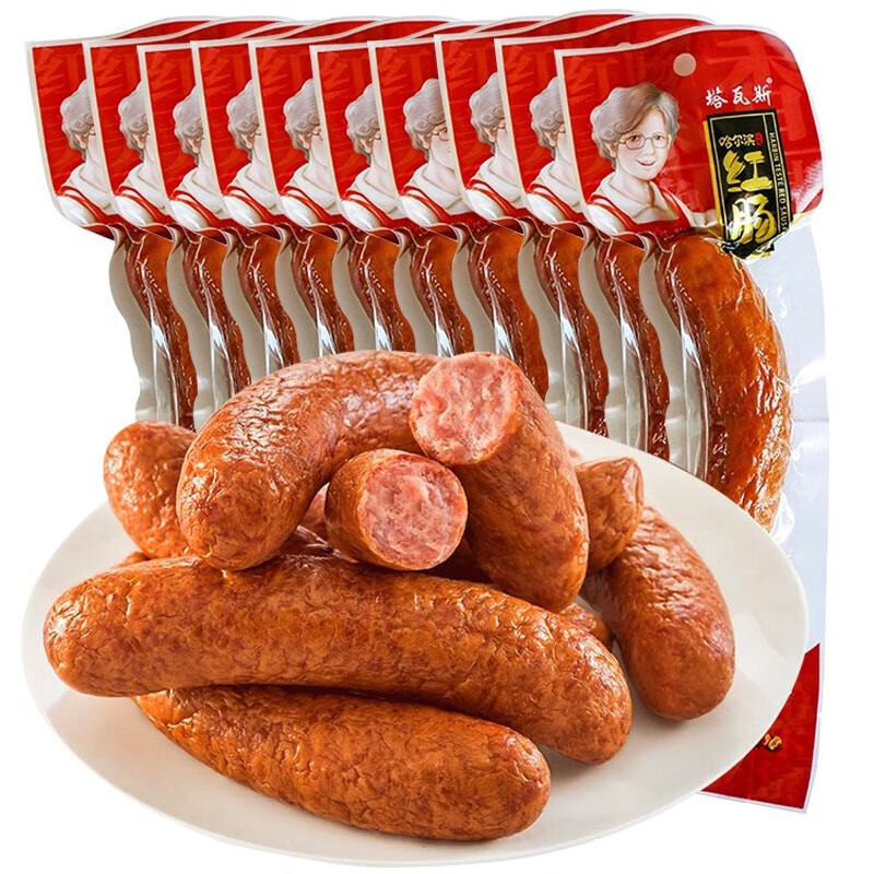 【旗舰店】塔瓦斯 哈尔滨风味俄式红肠 90g*10根