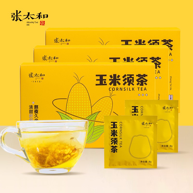 【旗舰店】张太和 胚芽玉竹玉米须茶 120g*3盒