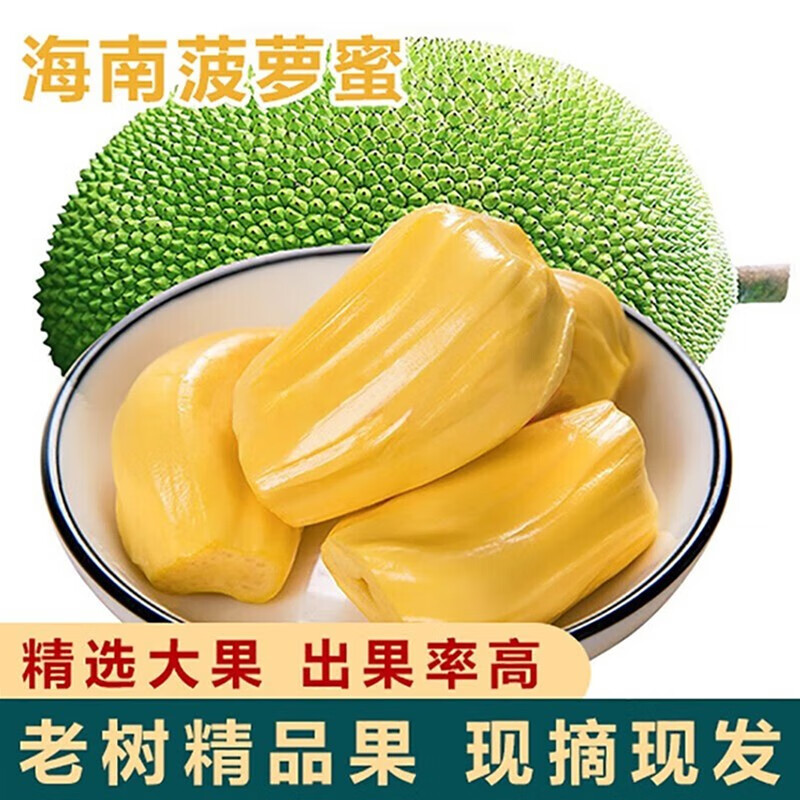 【?JD商城】保蓉生鲜 老树黄肉菠萝蜜 约15-19斤