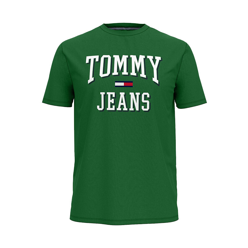 男士21新款字母印花短袖圆领纯棉上衣休闲t恤(洛杉矶仓) 311 墨绿色 l