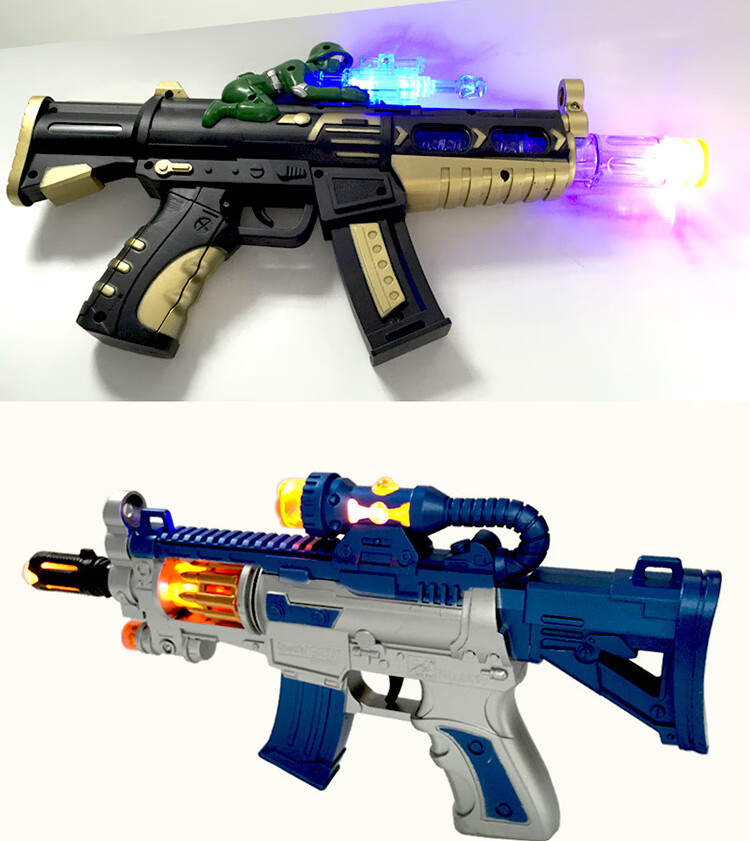 儿童玩具枪1-3-5岁男孩电动声光枪宝宝冲锋枪吃鸡小孩装备模型套装玩