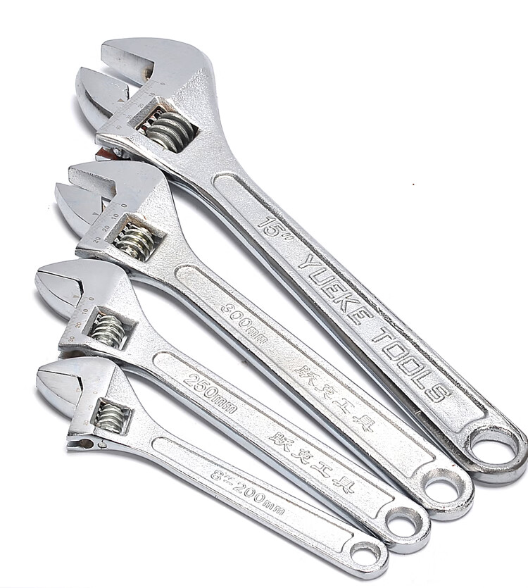 活动扳手活口扳手活扳手活络扳手可调式开口扳手卸螺丝用手动扳手工具