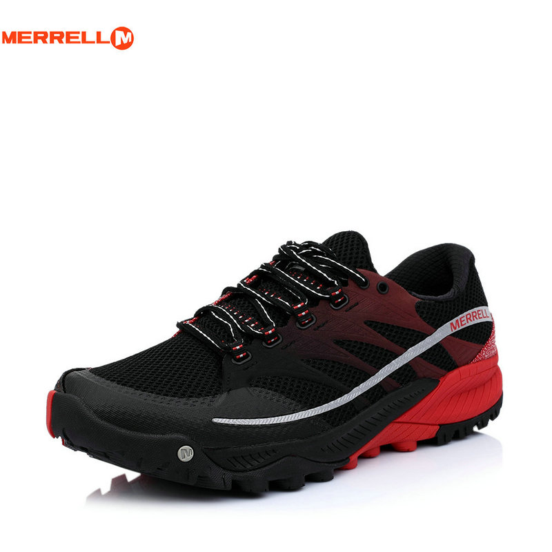 merrell/邁樂2015年男子春夏越野跑步鞋r403949e1amr01戶外跑鞋 黑色