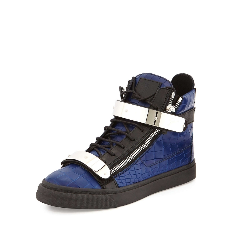 giuseppe zanotti/朱塞佩萨诺第 男鞋 男式胶底鞋 q00074328 blue 46