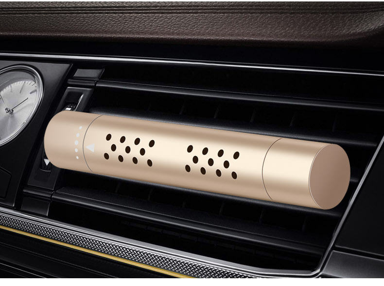 车载香水空调出风口香水座 汽车用品挂件摆件 简约汽车风口香水-黑色