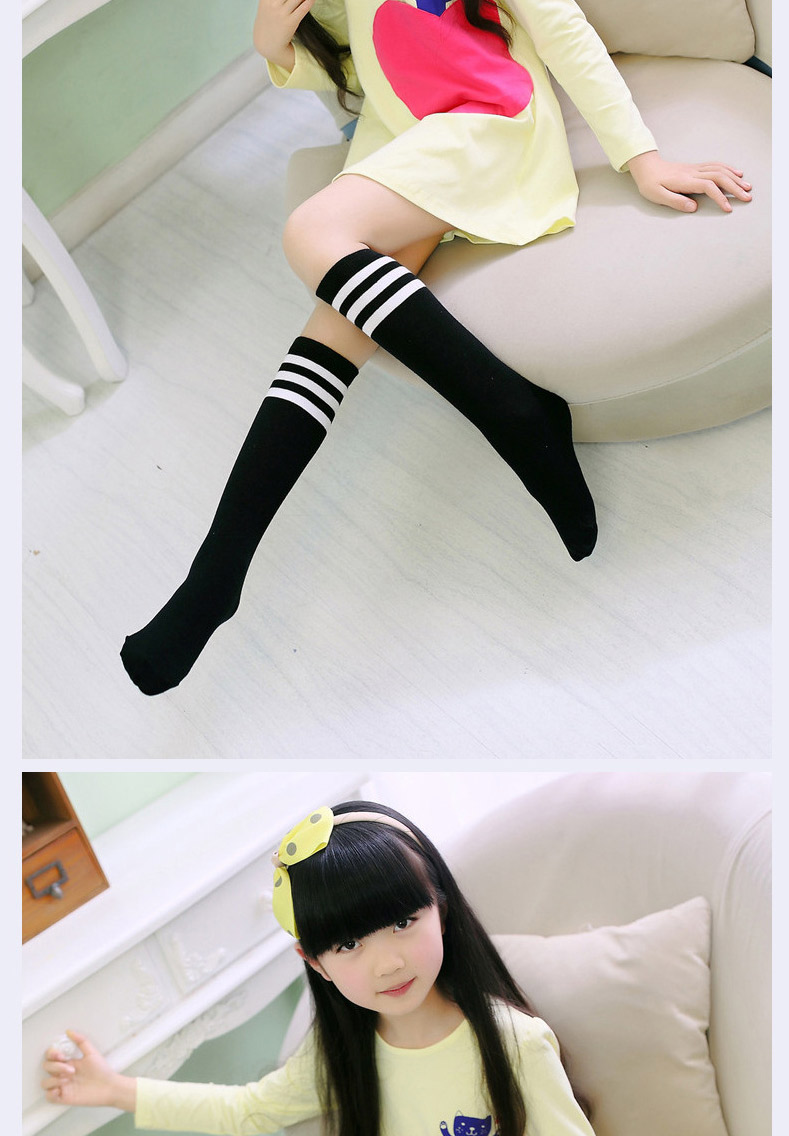 gs儿童长筒袜过膝袜子男女宝宝纯棉高筒袜校园风儿童足球袜学生运动
