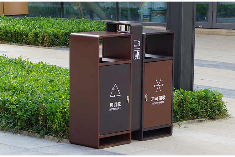 斯德勒斯户外垃圾桶创意高档分类果皮箱户外创意商业广场售楼处购物