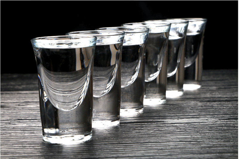 无铅水晶玻璃白酒杯如意杯家用烈酒杯子弹杯一口杯ktv分酒器套装 套餐