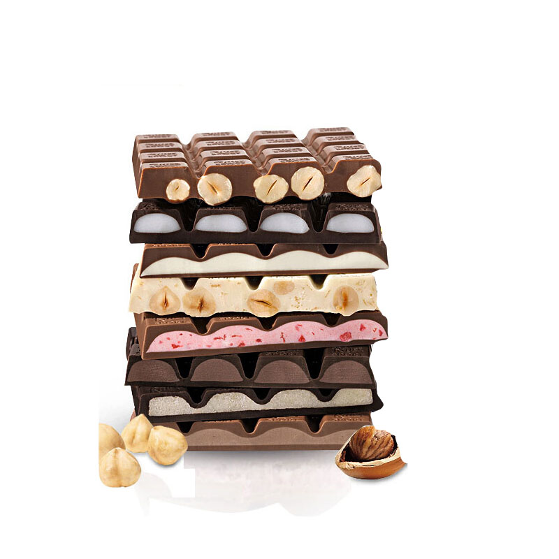 牛奶夹心黑巧克力100g*3块多口味 9,草莓酸奶味夹心牛奶巧克力100g*3