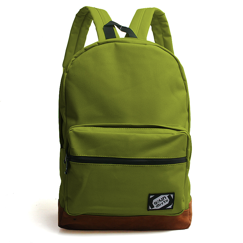 byte音浪学男女学生款韩版潮帆布电脑旅行双肩包21047 21153军绿色