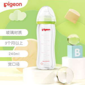Pigeon 贝亲 婴儿宽口径玻璃奶瓶 240ml 主图