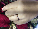 周百福结婚对戒钻戒18K金对戒玫瑰金情侣铂金戒指求婚订婚钻石戒指女 18K玫瑰金（实心） 女戒 实拍图