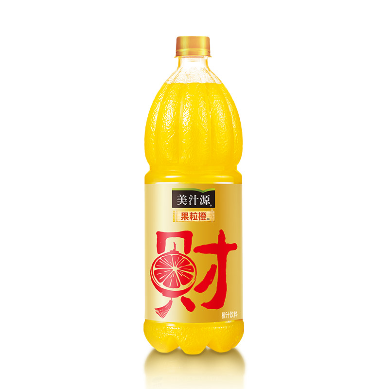 京东自营美汁源果粒橙1.25l 瓶装
